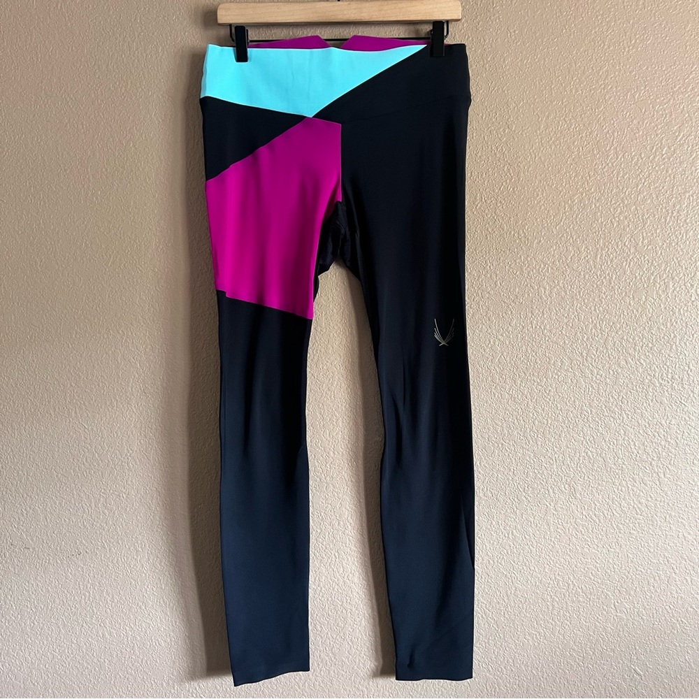 Lucas Hugh Colorblock Mid-Rise Women's Leggings Size Large